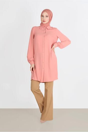 Alvina Pleat Detailed Tunic 42520 - Back