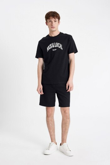 DeFacto Regular Fit Thessaloniki Fabric Pocket Bermuda Shorts D4546Ax24Sm