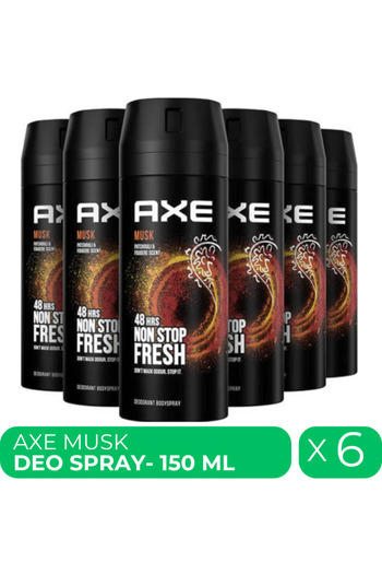 Axe Musk, deodorant spray for men, 6 pcs x 150 ml