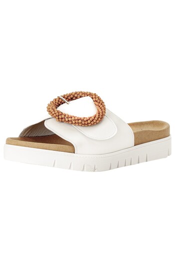 GABOR Damen Sandalen 63.745 Weiß 21 Weiss Leder