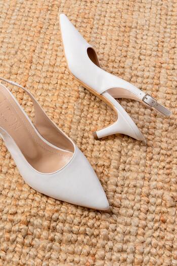 Aymood ST-1152 White Daily Γυναικεία Παπούτσια με τακούνι 7 cm