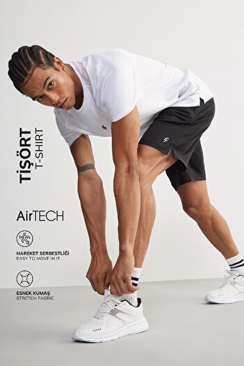 DeFacto Defactofit Slim Fit Slim Fit Crew Neck Printed Sportsman Short Sleeve T-Shirt V2887Az25Sp