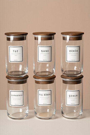 Fhilli Terra - 6-Piece Tulip Tree Vacuum Glass Storage Set 365 ml