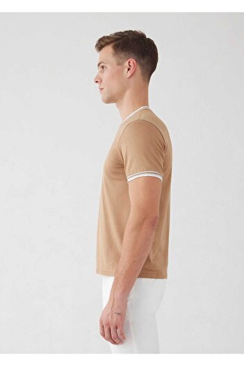 Boris Becker Λεπτομερή πλεκτά Alfriston Camel Color Stripe