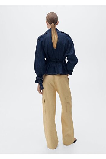 MANGO Woman Keten kargo pantolon