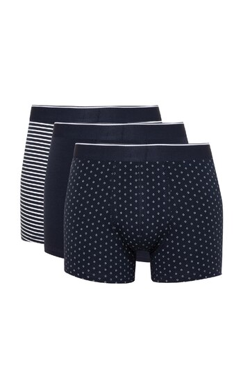 DeFacto Regular Fit Patterned 3-Piece Boxers A1459Ax24Au