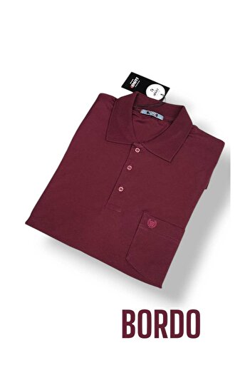 Ünal Giyim Cotton Plus Size Pocket Collar Dad T-Shirt 3Xl,4Xl,5Xl,6Xl