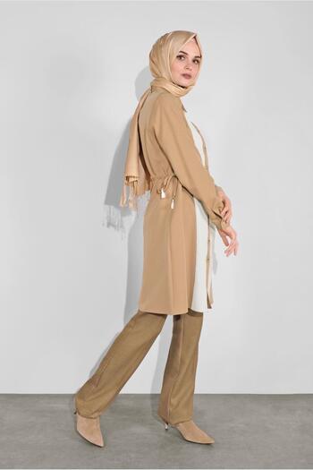 Alvina Thick Striped Buttoned Tunic 41133