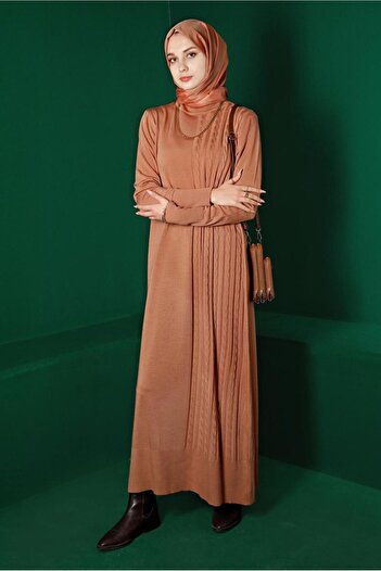 Alvina Knitted Detailed Knitwear Dress 43201