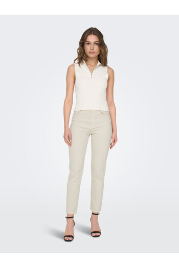 ONLY 15175323 Women's Ecru Trousers