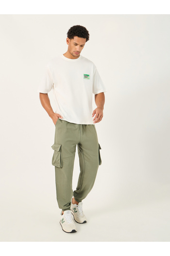Styli Oversized Cut and Sew Detail Cargo Joggers
