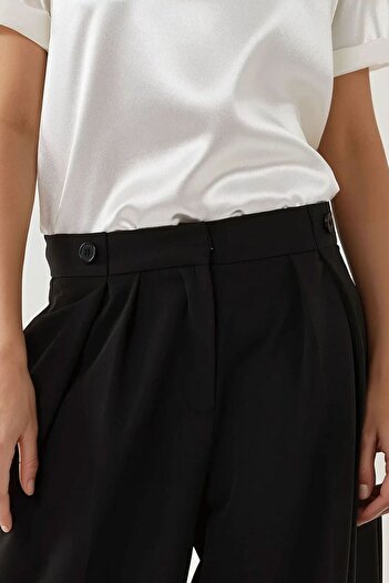 Hiccup High Waist Pleated Palazzo Pants