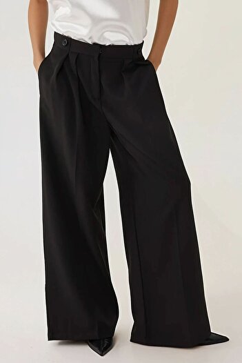 Hiccup High Waist Pleated Palazzo Pants