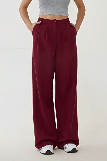 Hiccup High Waist Pleated Palazzo Pants