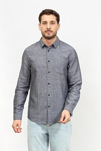Calvin Klein Linen Cotton Regular Erkek Gömlek
