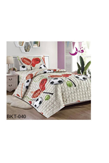 Moon 3-Piece Compressed Bed Quilt Set with Children's Drawings