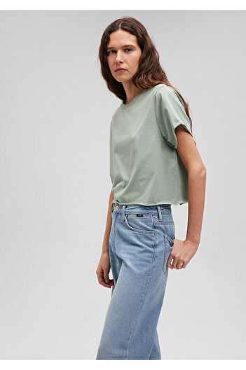Mavi Green Crop T-Shirt - Short Cut168220-71477