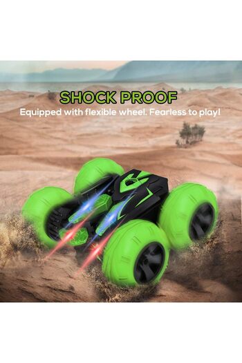 COOYA Remote Control Car Toys,Double-sided 360° Rotation Flip,with Headlights,2.4GHz Remote Control