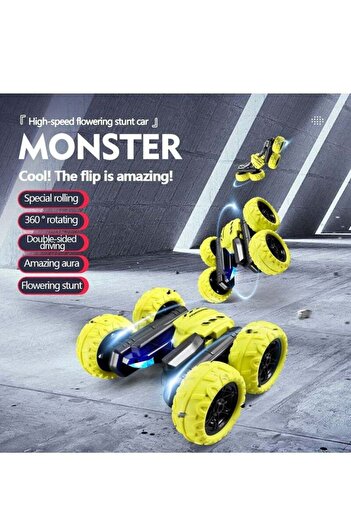COOYA Remote Control Car Toy, With 360° Rotation and LED Headlights, Suitable for 3-12 Year Old Boys
