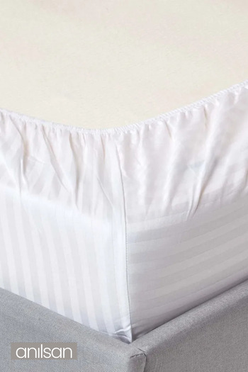Anılsan Striped Satin Fitted Sheet Single/Double, 83Tel