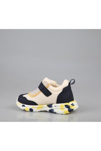 Şirin Bebe Şirin Bebe 251-2 Navy Blue Yellow Kids Sneakers
