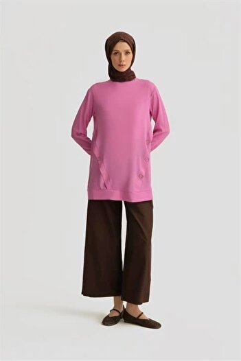 Armine Aksesuar Detaylı Tunik 25yt415 Pembe