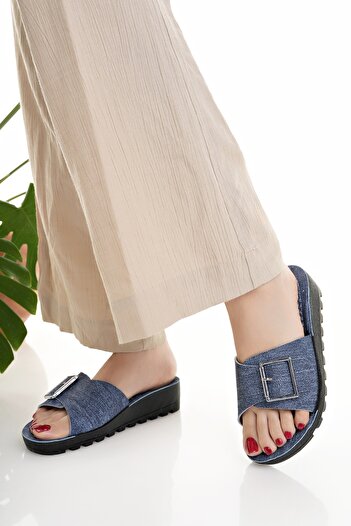 Modafırsat Women's Wedge Heel Slippers Stylish Comfortable Sea Beach Dowry Bundle Slippers