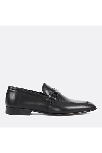 Celal Gültekin Men's Black Leather Loafer