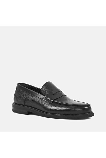 Celal Gültekin Men's Black Leather Loafer