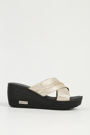 Pierre Cardin Gold Women's Slippers Pc-7478