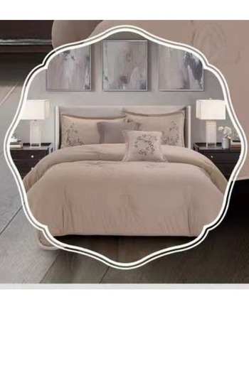 smart home Double-sided Embroidered 6-Piece Quilt Set, Duvet Cover with Filling, Made of 100% Microfiber, 260x240cm