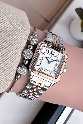 Daniel Klein Women's Rose Silver Color Wristwatch - Dkby2035C4