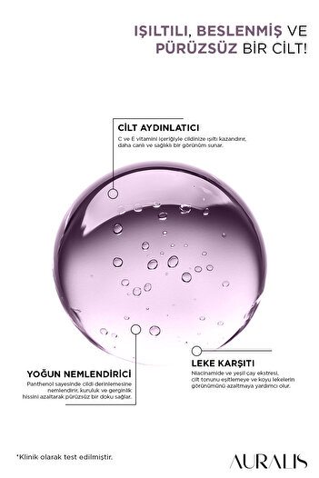 Auralis Vitamin Complex Serum Onarıcı Parlaklık ve Leke Karşıtı Cilt Bakım Serumu 30 ml