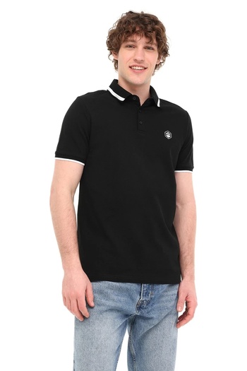 lumberjack Mb Bts203 Polo Tsh 5fx Siyah Erkek Kısa Kol T-shirt
