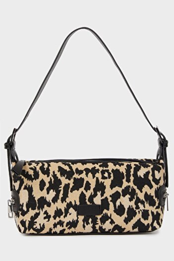 DeFacto Women's Leopard Patterned Faux Leather Shoulder Bag E3549Axns