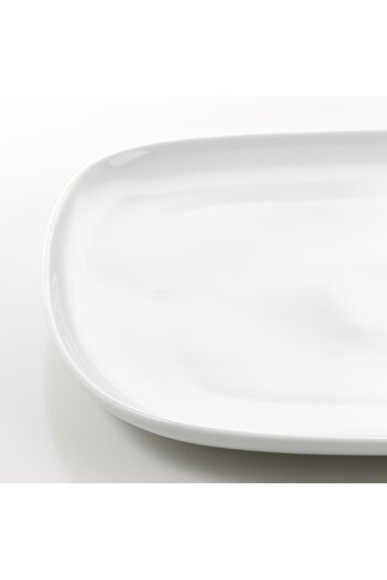 IKEA VÄRDERA Plate, white, 31 x 26 cm