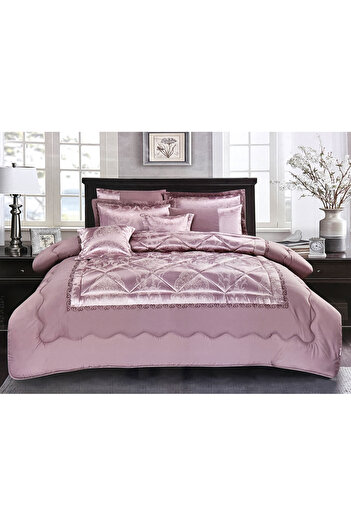 Generic Jacquard 8Pcs Comforter Set, King Size Wedding Set Size 240 X 260 Cm
