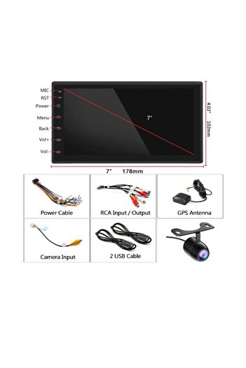 Navigold dsx-1080s 4gb Ram 64gb Hafıza Android Multimedya Double Teyp Carplayli 7inç Youtube Navigasyon