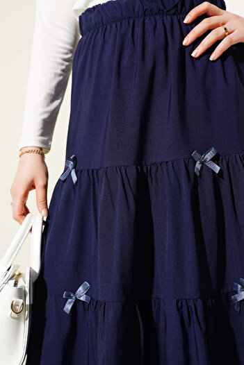 VOLT CLOTHİNG Women's Bow Gypsy Skirt