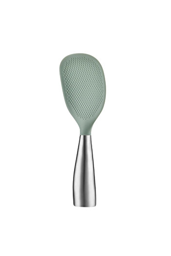 Choice 1Pcs Green 1Pcs Silicone Spoon Non-stick Cooking Spoon Anti-scalding Pot Rice High-temperature-resis