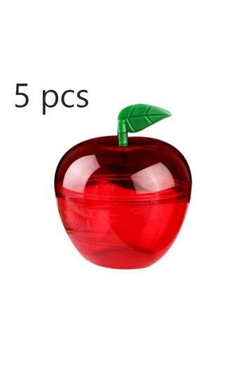 Choice 6x5cm 5PCs 5pcs Red Apple-shaped Candy Box Chocolate Container Packaging Storage Box DIY Wedding Chr