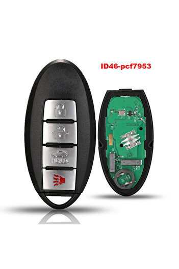 Choice مفتاح سيارة ذكي عن بُعد بتردد 315 ميجاهرتز ID46/pcf7941Chip لسيارة نيسان تيانا (2009-2013) ألتيم