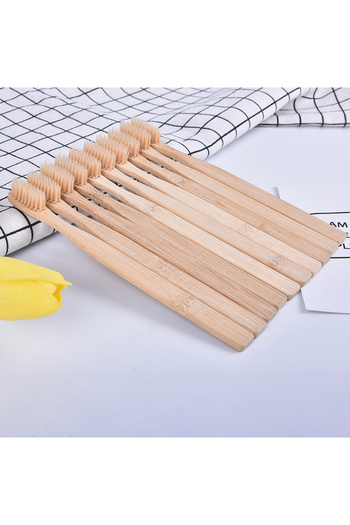 Choice 10Pcs Health Low Carbon Environmental Protection Bamboo Charcoal Toothbrush
