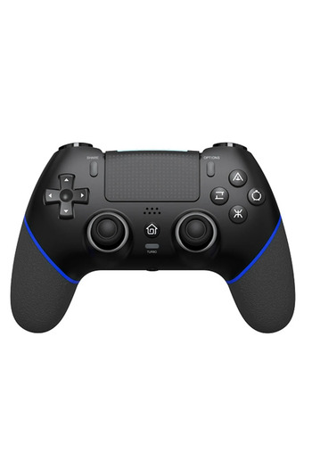 Choice1 Black Blue Wireless Gaming Controller 6 Axis Gyro Bluetooth Console Controller Macros Turbo Dual Vib