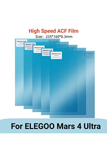 Choice 235x160x0.3mm 5pcs 5Pcs 7 Inch ACF Film 235x160mm for ELEGOO Mars 5 Ultra 4 Ultra Mars 4 0.3mm UV Re