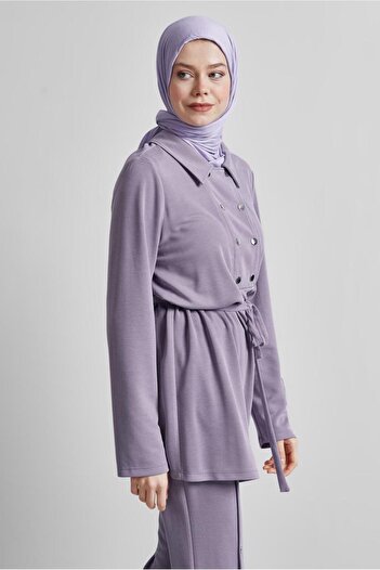 Alvina Size 45440 Tracksuit Set with Belted Trousers