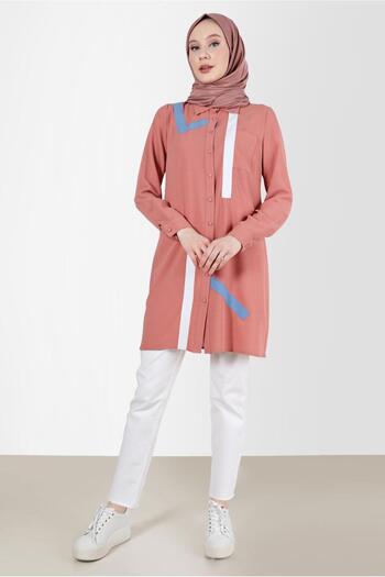 Alvina Geometric Tunic 42602 - Shape Detailed