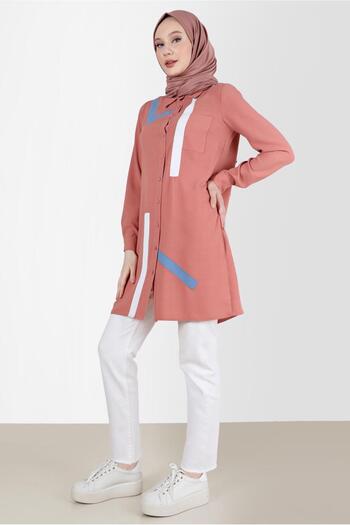 Alvina Geometric Tunic 42602 - Shape Detailed
