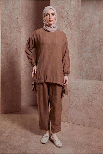 Alvina Bicycle Collar Trousers Suit 44436