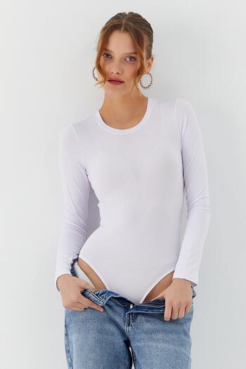 Shopping Shop Μακρυμάνικο Κορμάκι ΛΕΥΚΟ